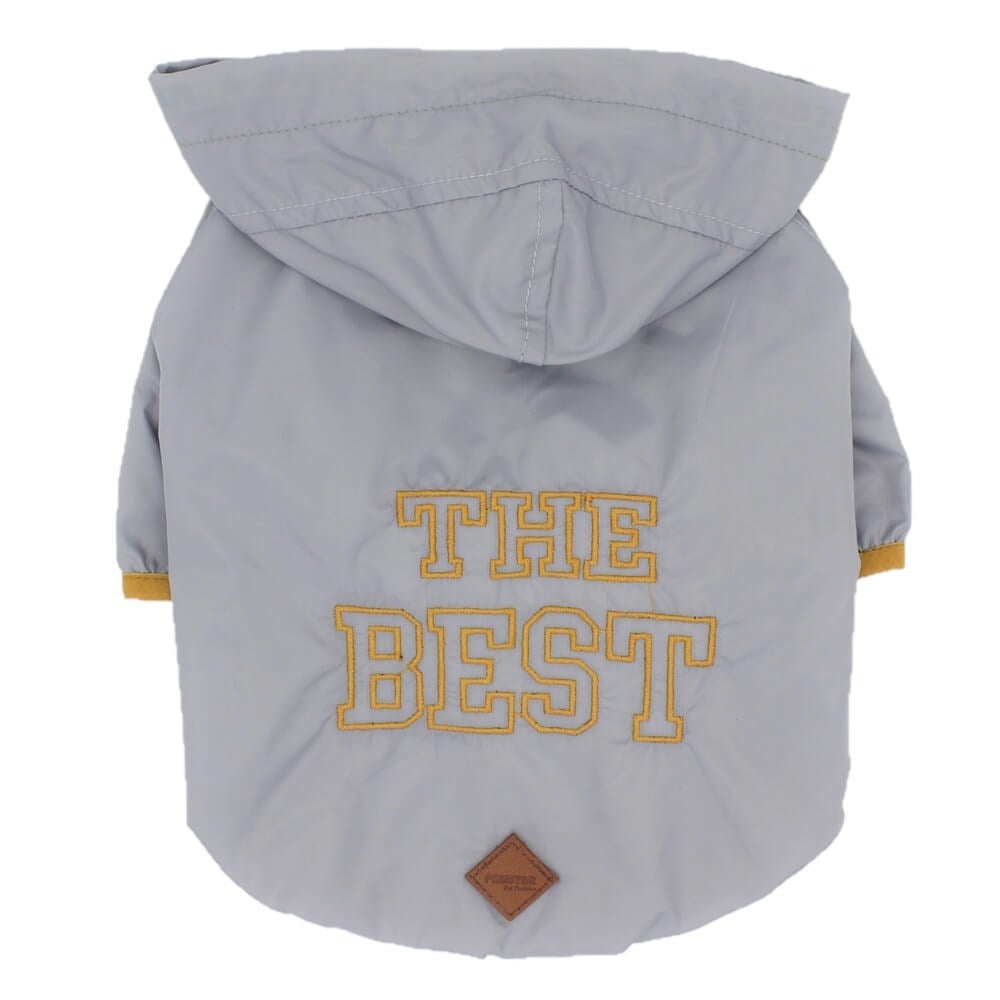 Pawstar The Best Küçük Irk Köpek Yağmurluğu Gri