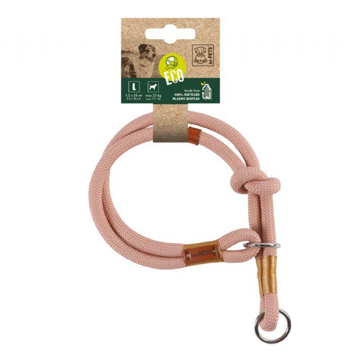 M-Pets Pembe Halat L Boyun Tasması (Boyun 55 cm, Çap: 1,3 cm)