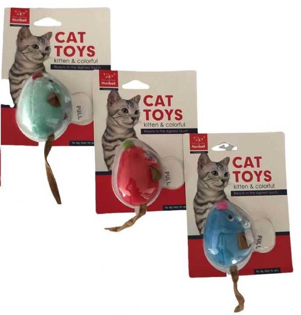 Titreşimli Peluş Fare Kedi Oyuncağı (1 Adet)