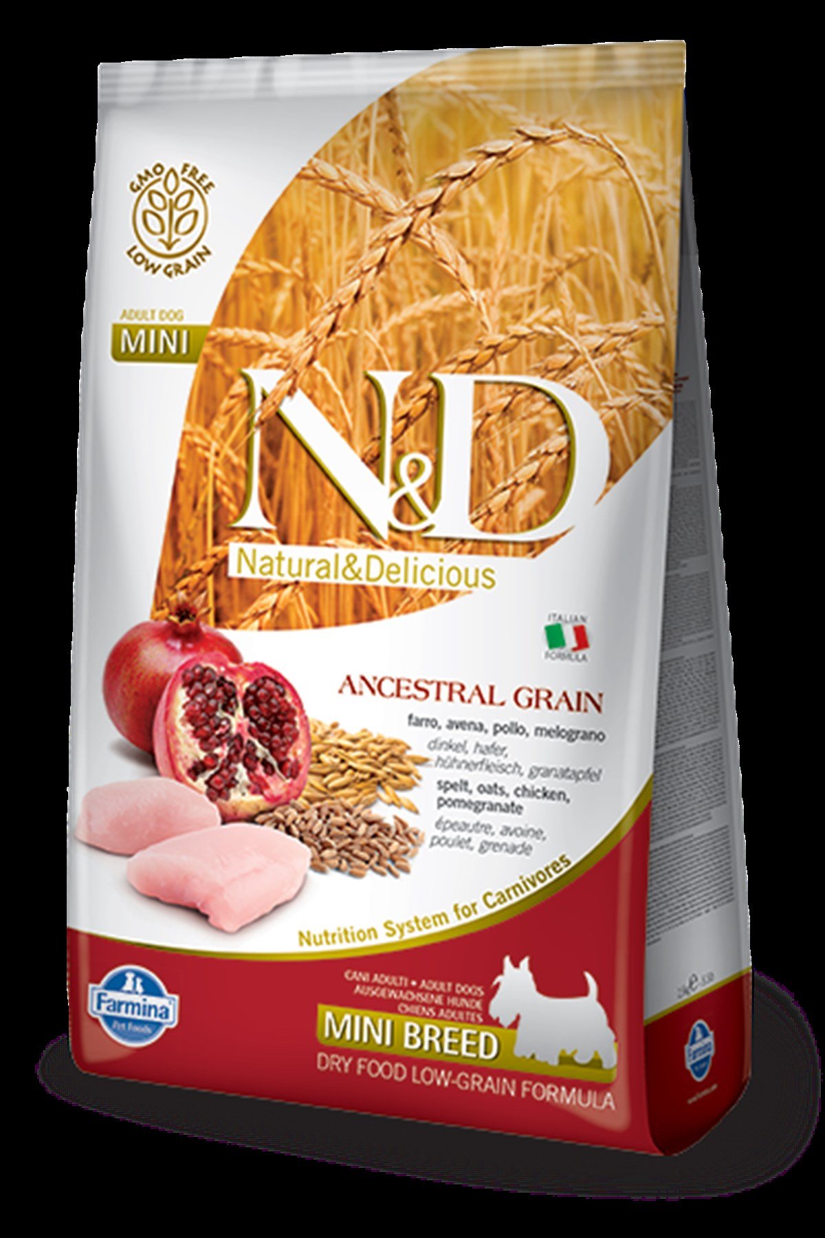 N&D Düşük Tahıllı Tavuklu Narlı 2,5 kg Küçük Irk Yetişkin Köpek Maması