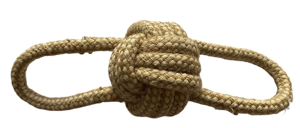 Düğümlü Sert Köpek Oyun ve Diş Halatı 22 cm
