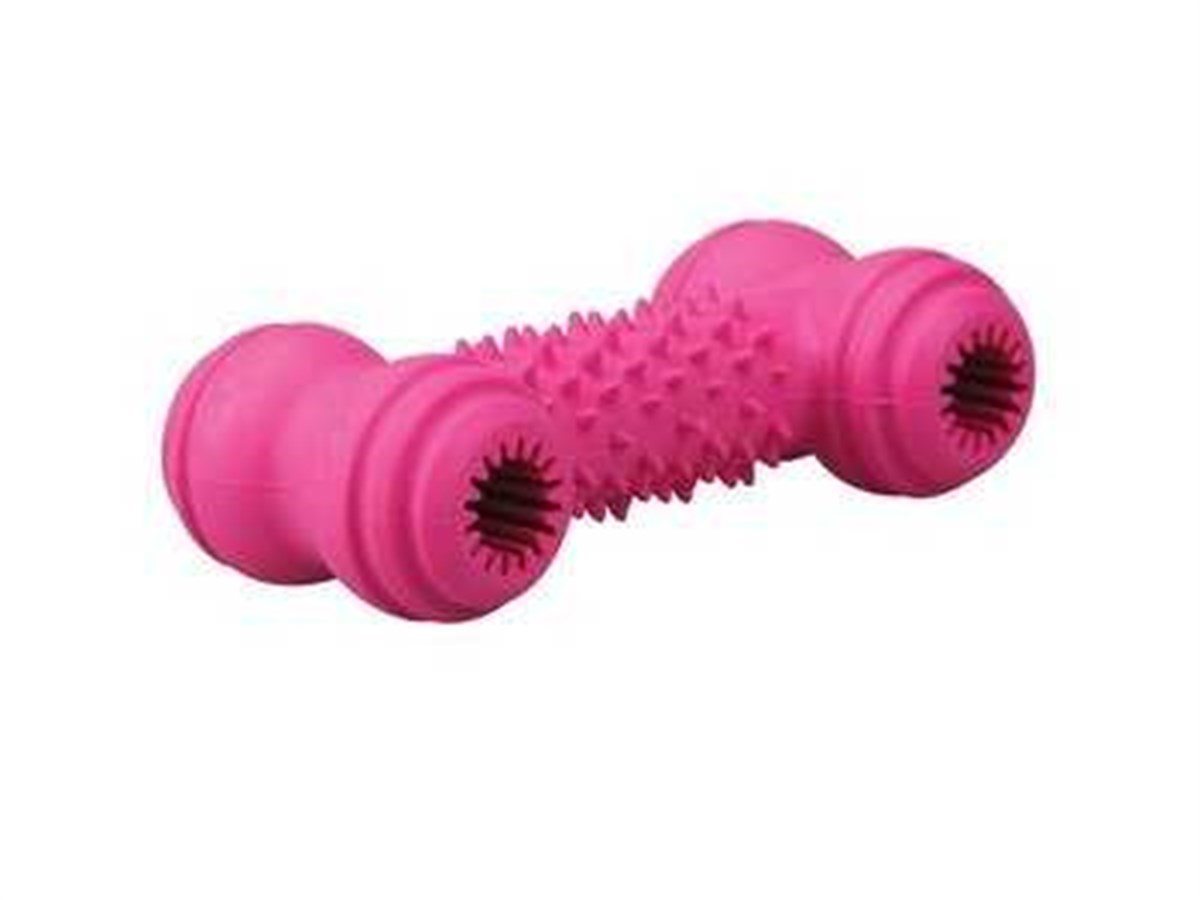 M-Pets Metis Kemik Şekilli Ödül Koyulabilen Kauçuk Köpek Oyuncagı 13.2x5.8 Cm Mor