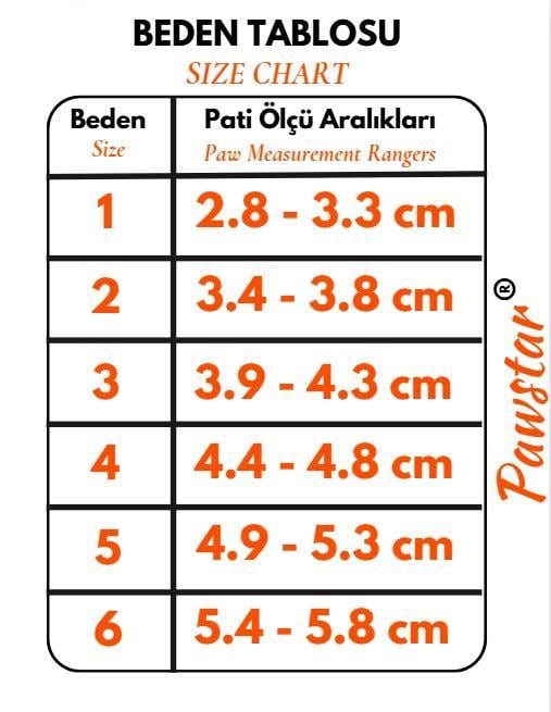 Pawstar Peru Su Geçirmez Köpek Ayakkabısı