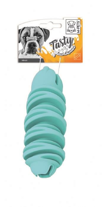 M-Pets Venüs Ödül Hazneli Kauçuk Köpek Oyuncağı 15 cm Mavi