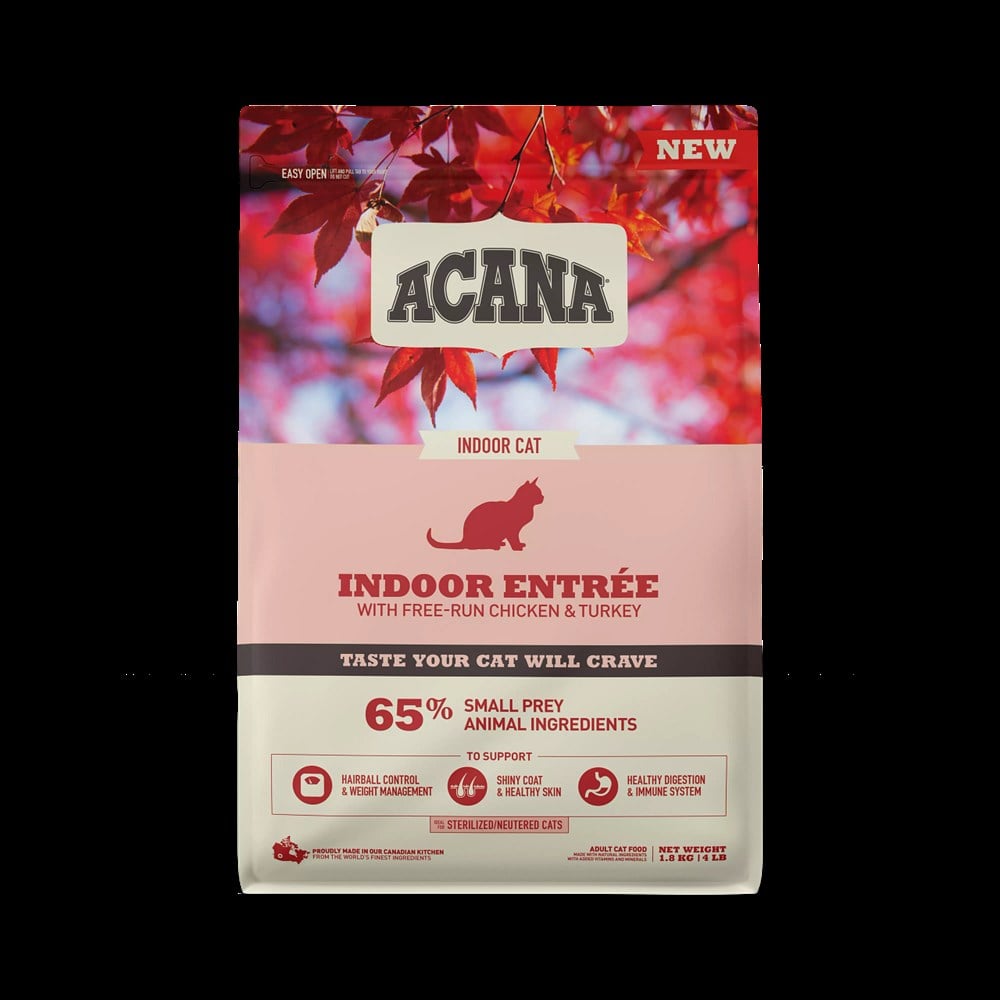 Acana Indoor Entree Sterilised Kısırlaştırılmış 1,8 kg Tavuklu Hindili Tahılsız Kedi Maması