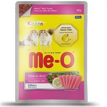 Me-O Pounch Jöle İçinde Kitten Ton Balıklı Yavru Kedi Konservesi 80 Gr