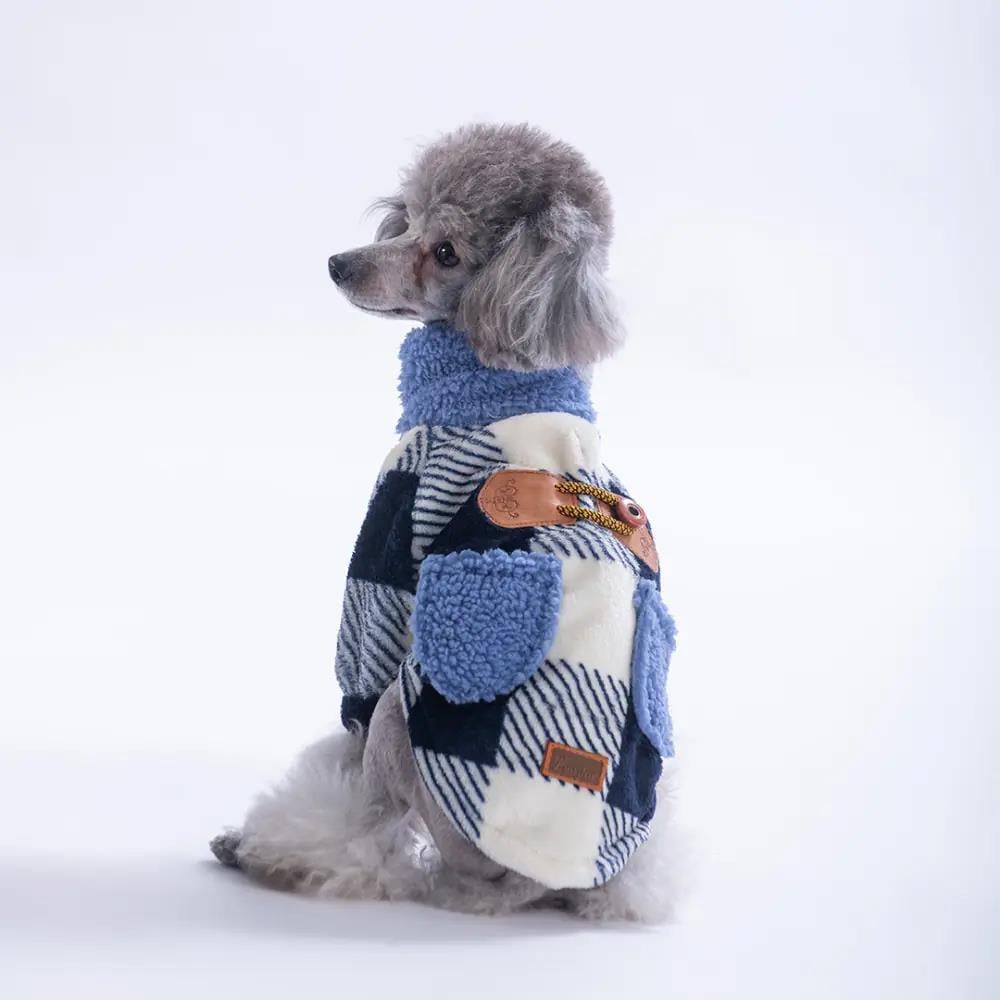 PawStar 25213-Lacivert Chicago Checks Ceket