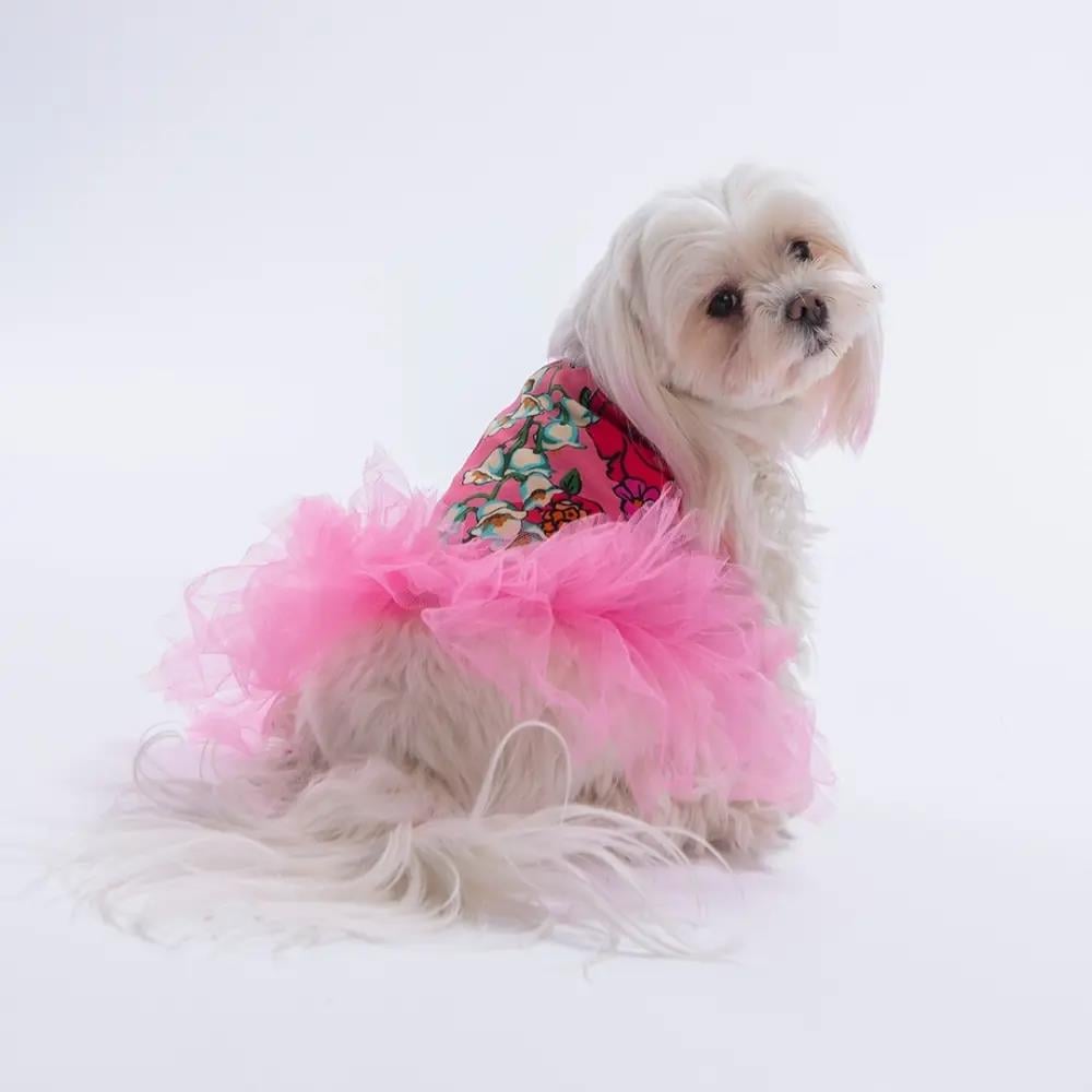 PawStar 26306 Pembe Wildflowers Elbise
