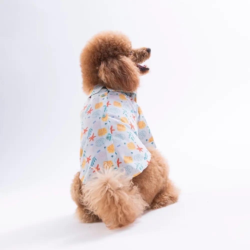 PawStar 26402 Aqua Reverie Desenli Gömlek