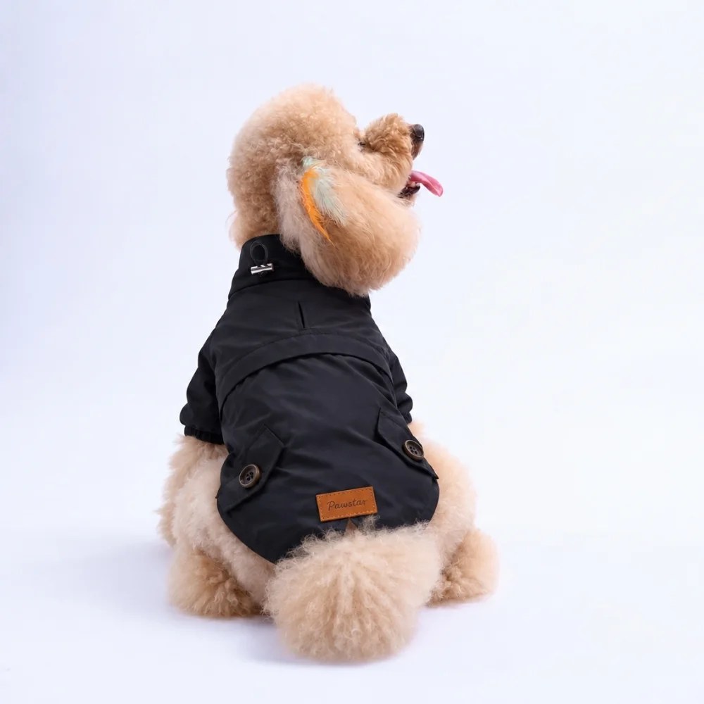 PawStar 26505 Siyah Glasgow Storm Yağmurluk Küçük ve Orta Irk