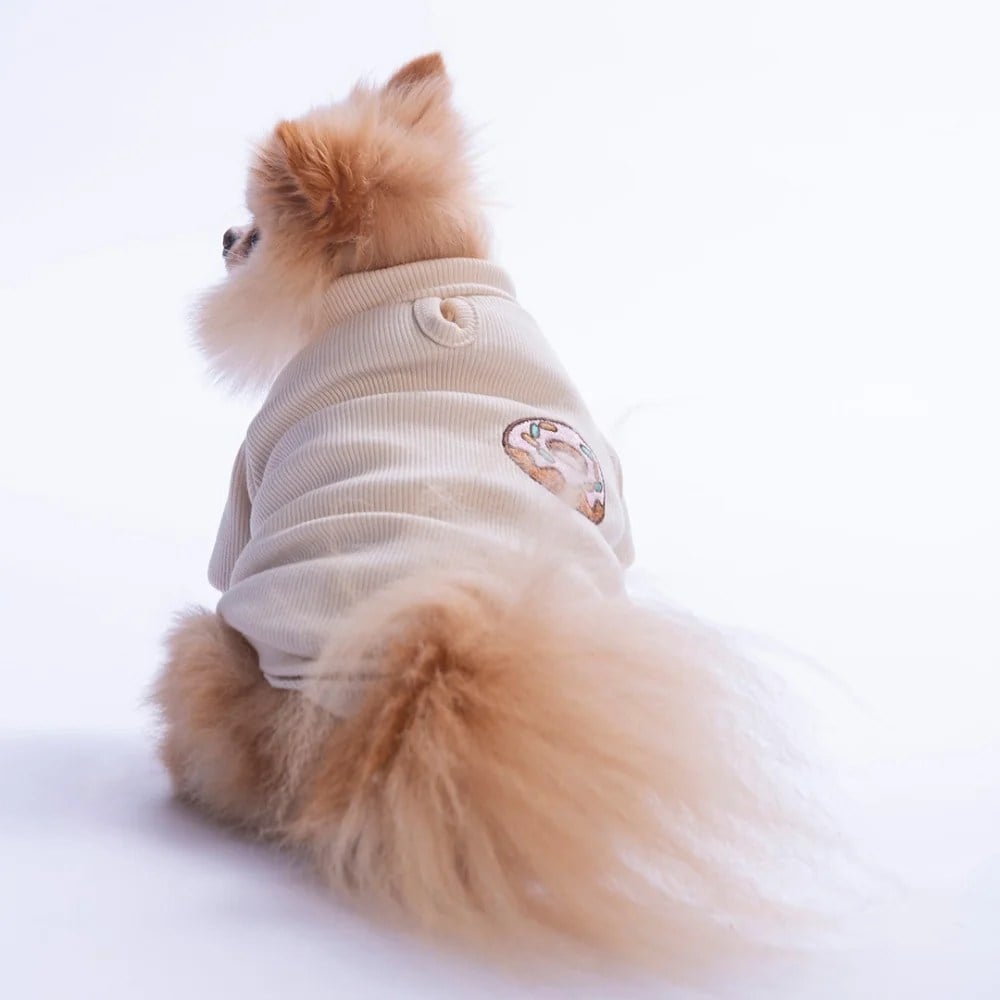 PawStar 26749 Ekru Donut Vienna Rib Sweat