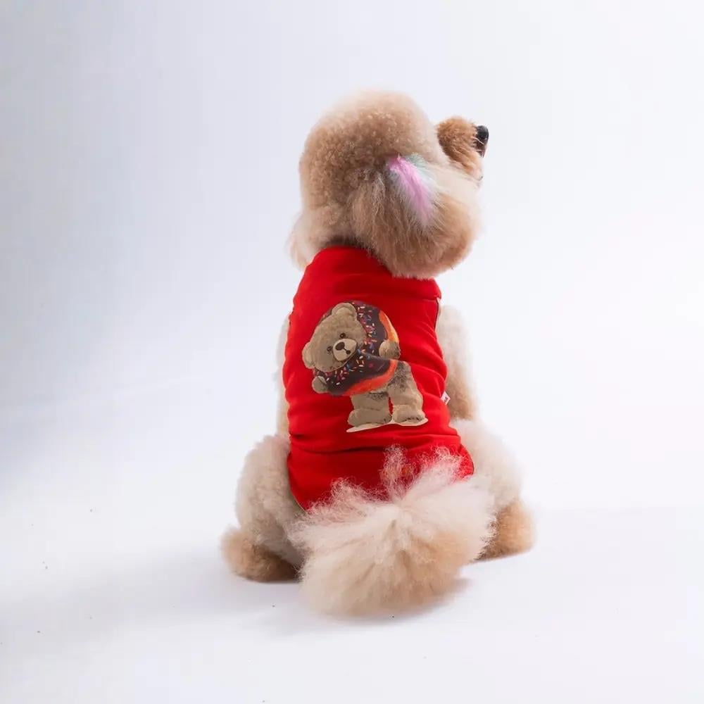 PawStar 26807 Kırmızı Donut Teddy Tişört