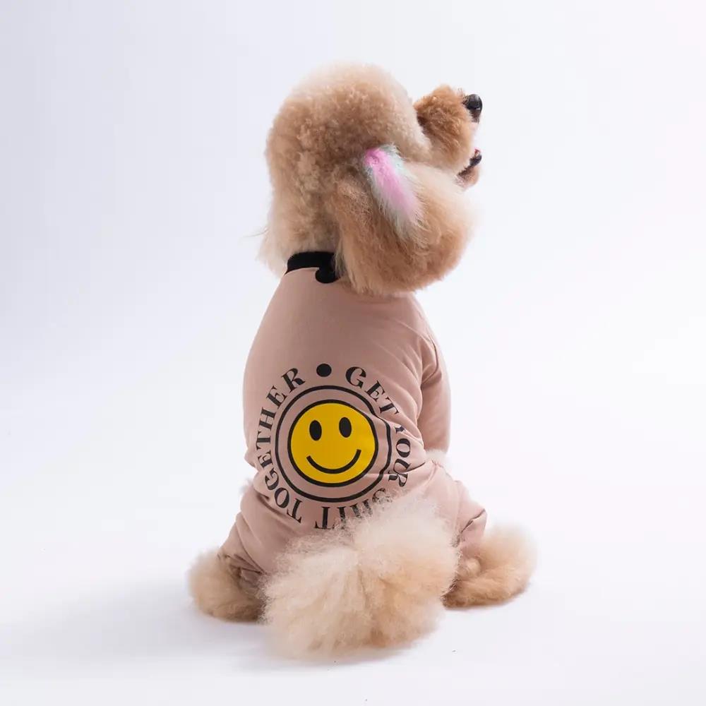 PawStar 26903 Kahverengi Smile Pijama Tulum