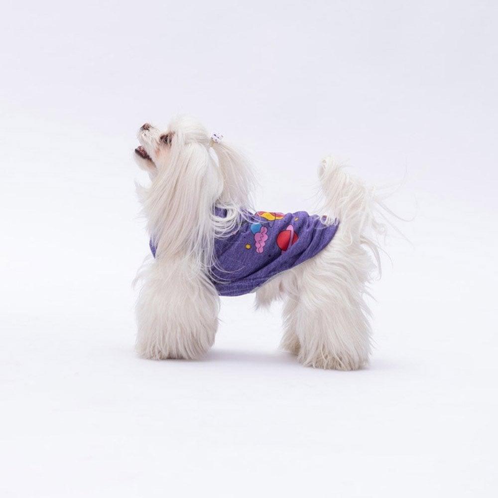 PawStar Mor Space Time T-Shirt Küçük Irk