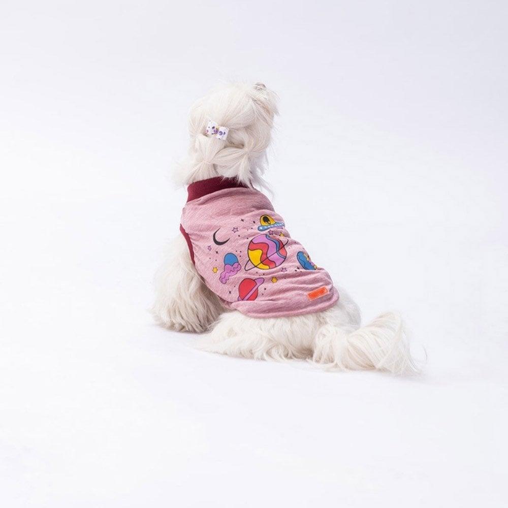 PawStar Pembe Space Time T-Shirt Küçük Irk