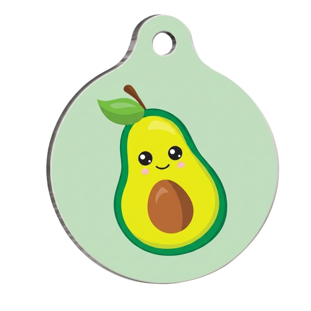 PawStar QR21 Avocado Desenli Kedi Köpek İsimliği