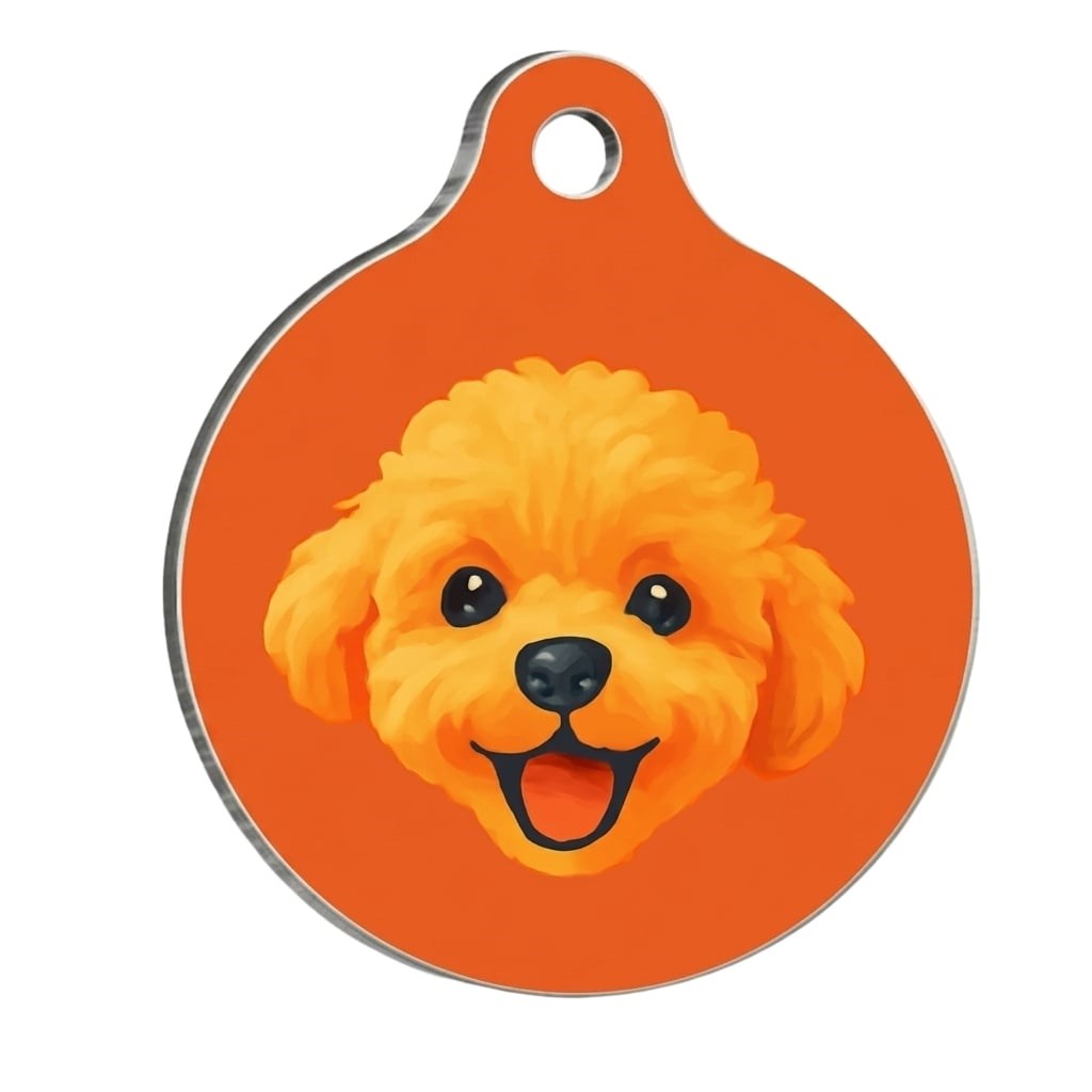 PawStar QR31 Poodles Desenli Kedi Köpek İsimliği