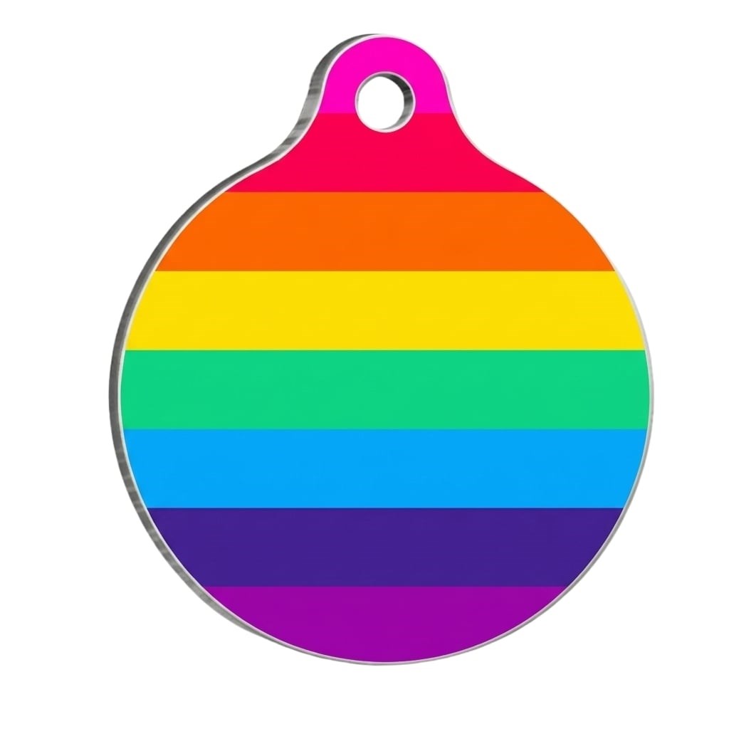 PawStar QR34 Rainbow Desenli Kedi Köpek İsimliği