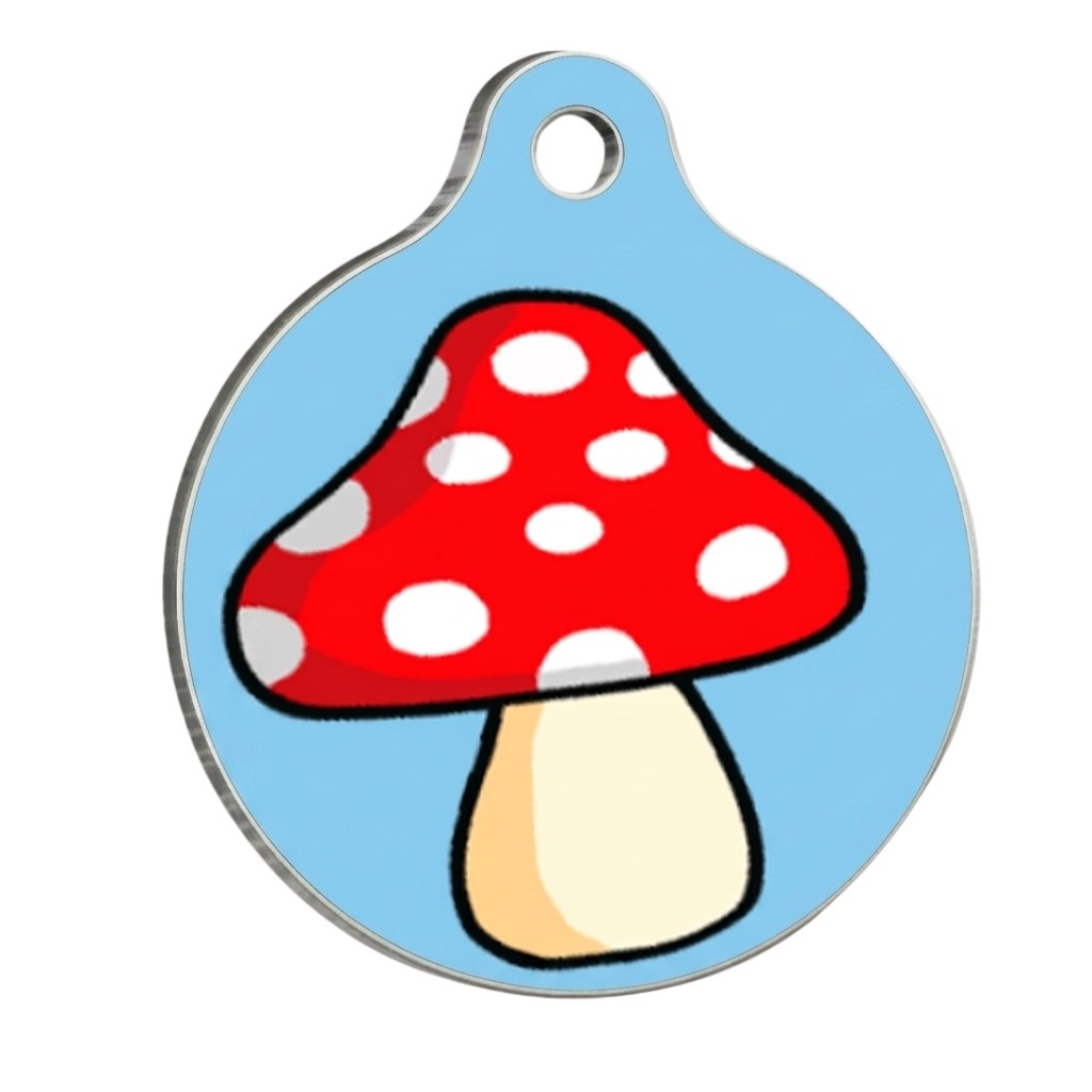 PawStar QR36 Mushroom Desenli Kedi Köpek İsimliği