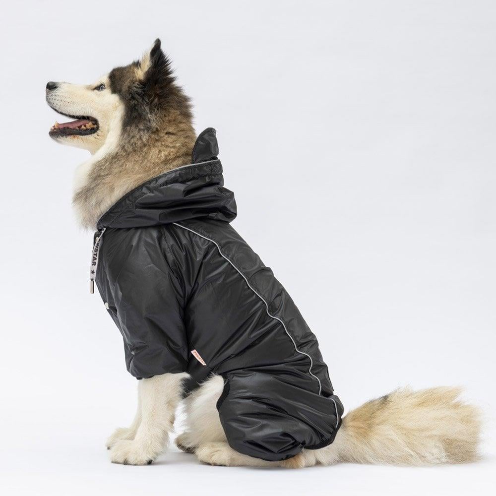 PawStar Siyah Muson Büyük Irk Yağmurluk
