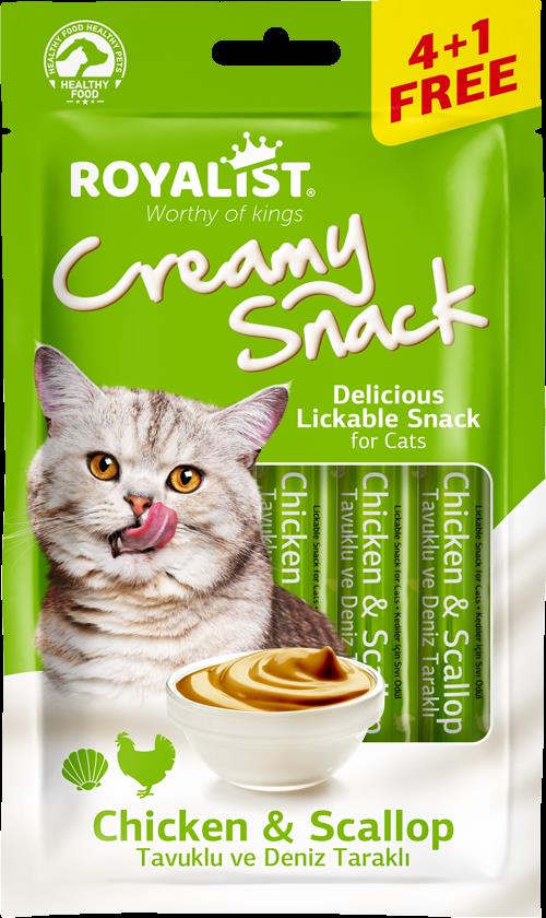 Royalist Creamy Snack - Chicken & Scallop 5x15 Gr