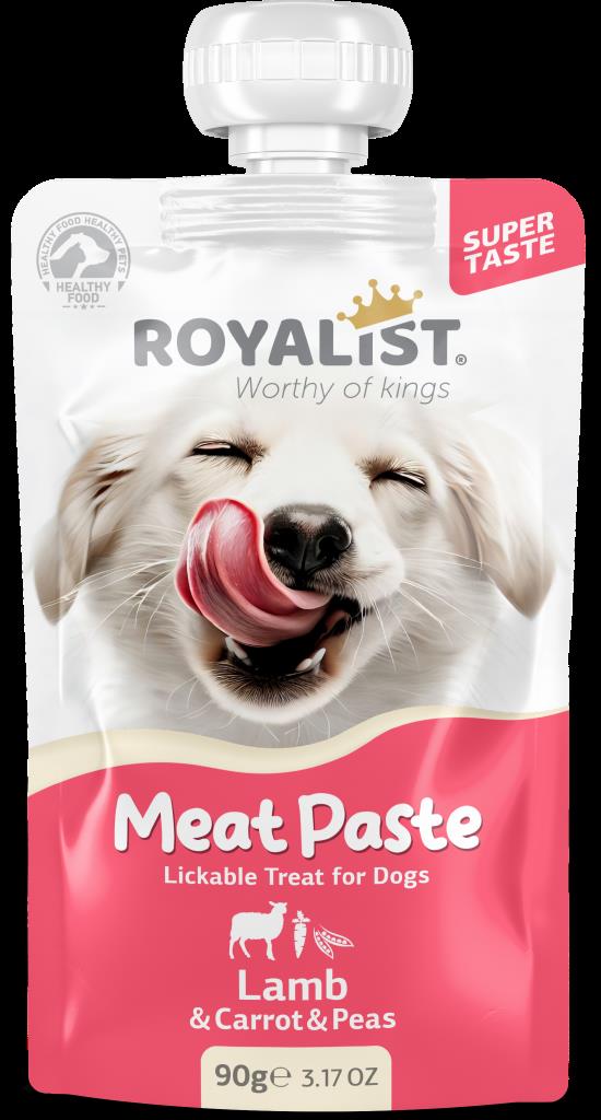 Royalist Meat Paste Kuzulu Havuçlu ve Bezelyeli Köpek Ödülü 90 Gr