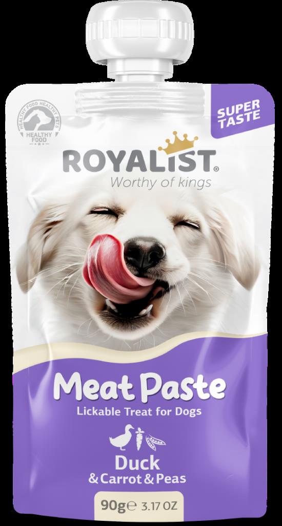Royalist Meat Paste Ördekli Havuçlu ve Bezelyeli Köpek Ödülü 90 Gr