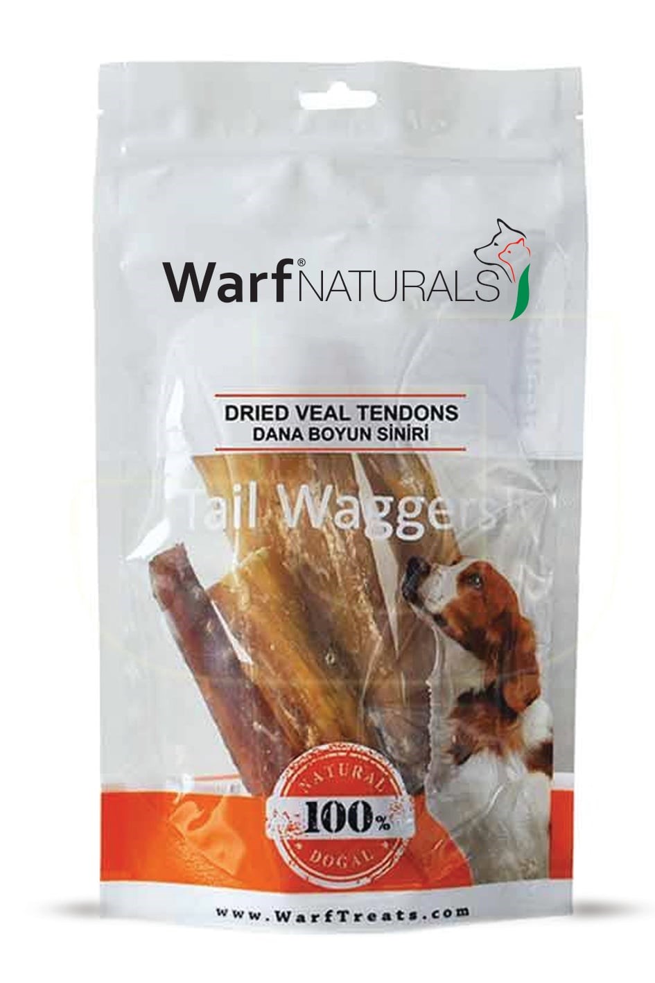 WarfNaturals Kurutulmuş Dana Boyun Sinir Köpek Ödülü 120 Gr