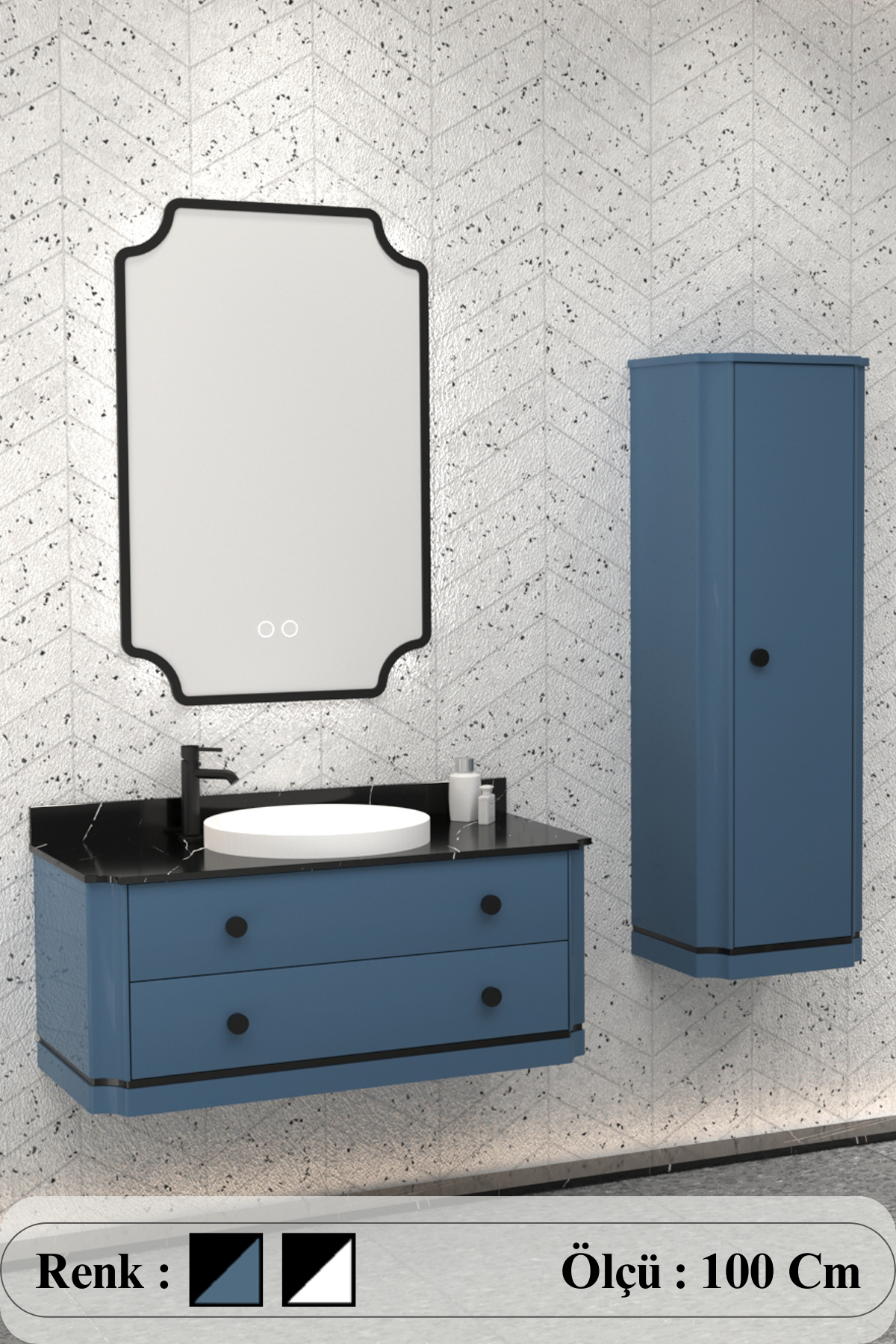 Adria 100 Cm Banyo Dolabı