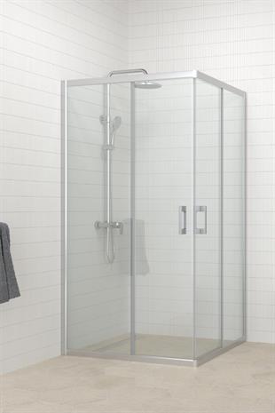 Berussa Temperli 5 mm Köşe Girişli Kare Cam Duşakabin