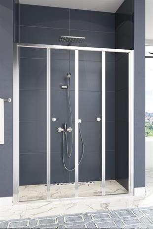 Harmonika Temperli 4 mm Ön Cephe Katlanır Cam Duşakabin