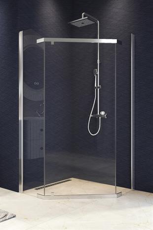 Violet Temperli 6 mm Beşgen Cam Duşakabin