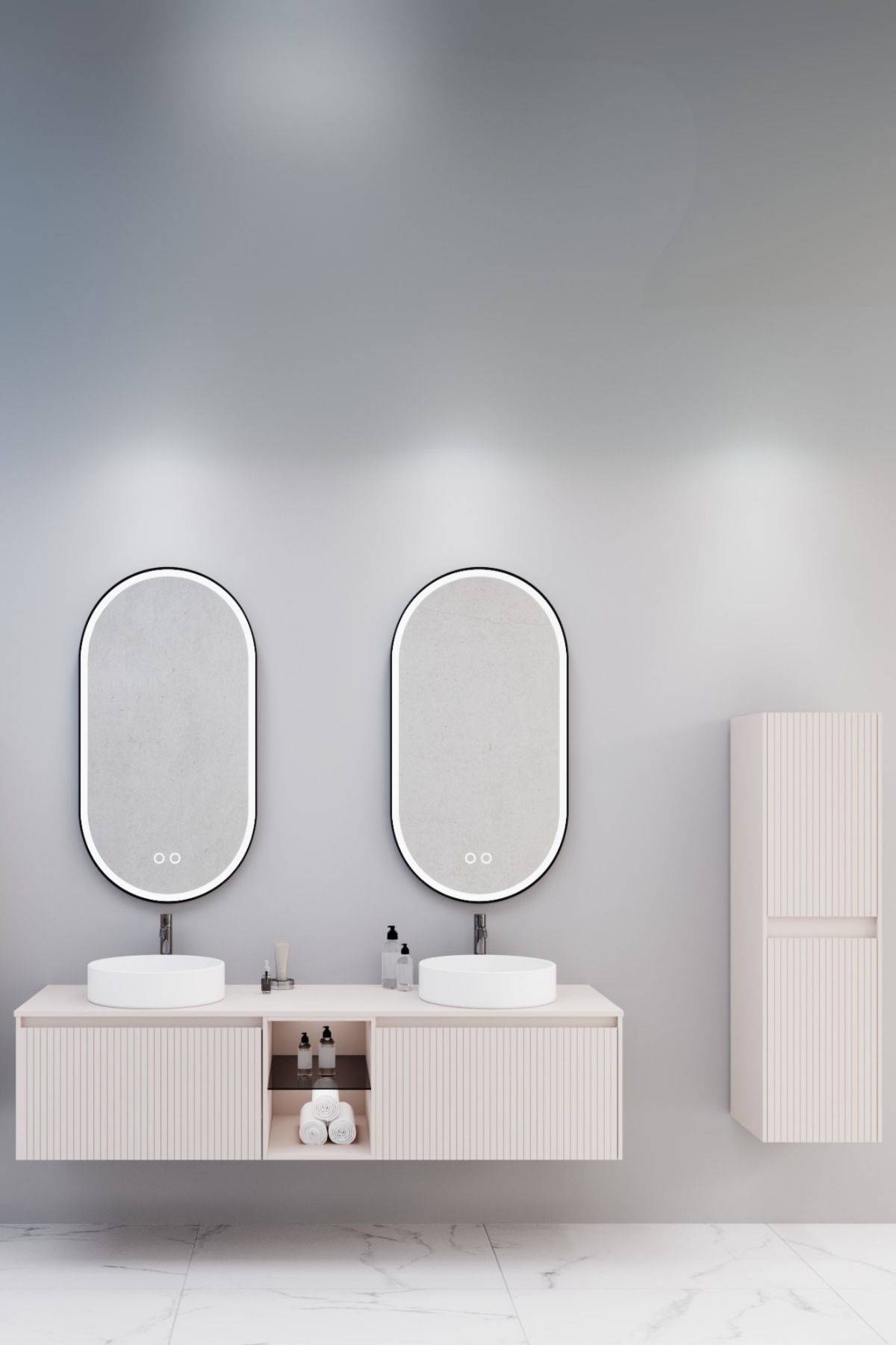 Almonde Double Banyo Dolabı