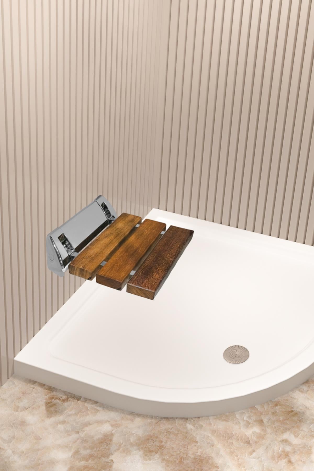 Asiento Ahşap Katlanır Oturma Birimi