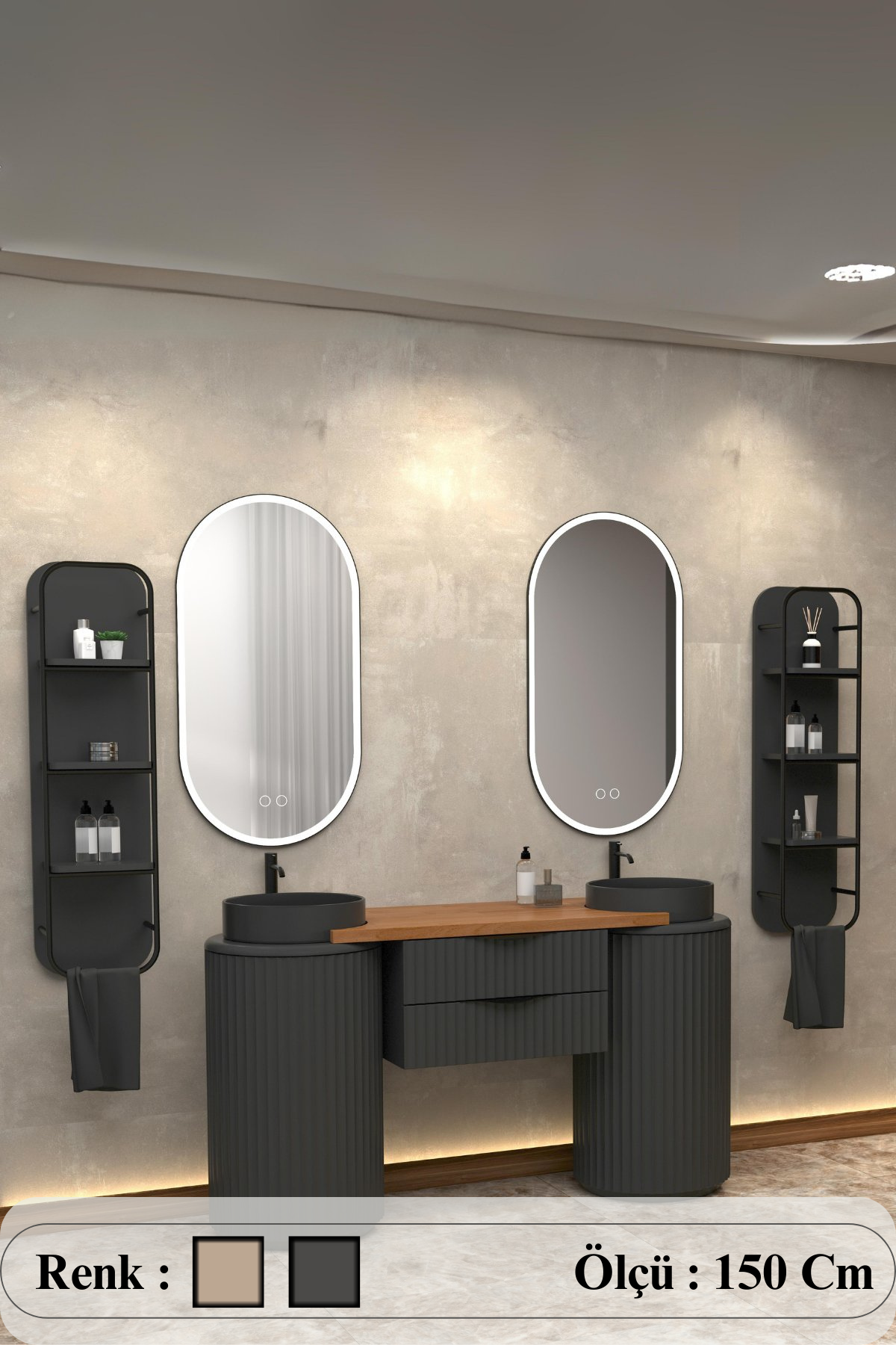 Lotus 150 Cm Banyo Dolabı