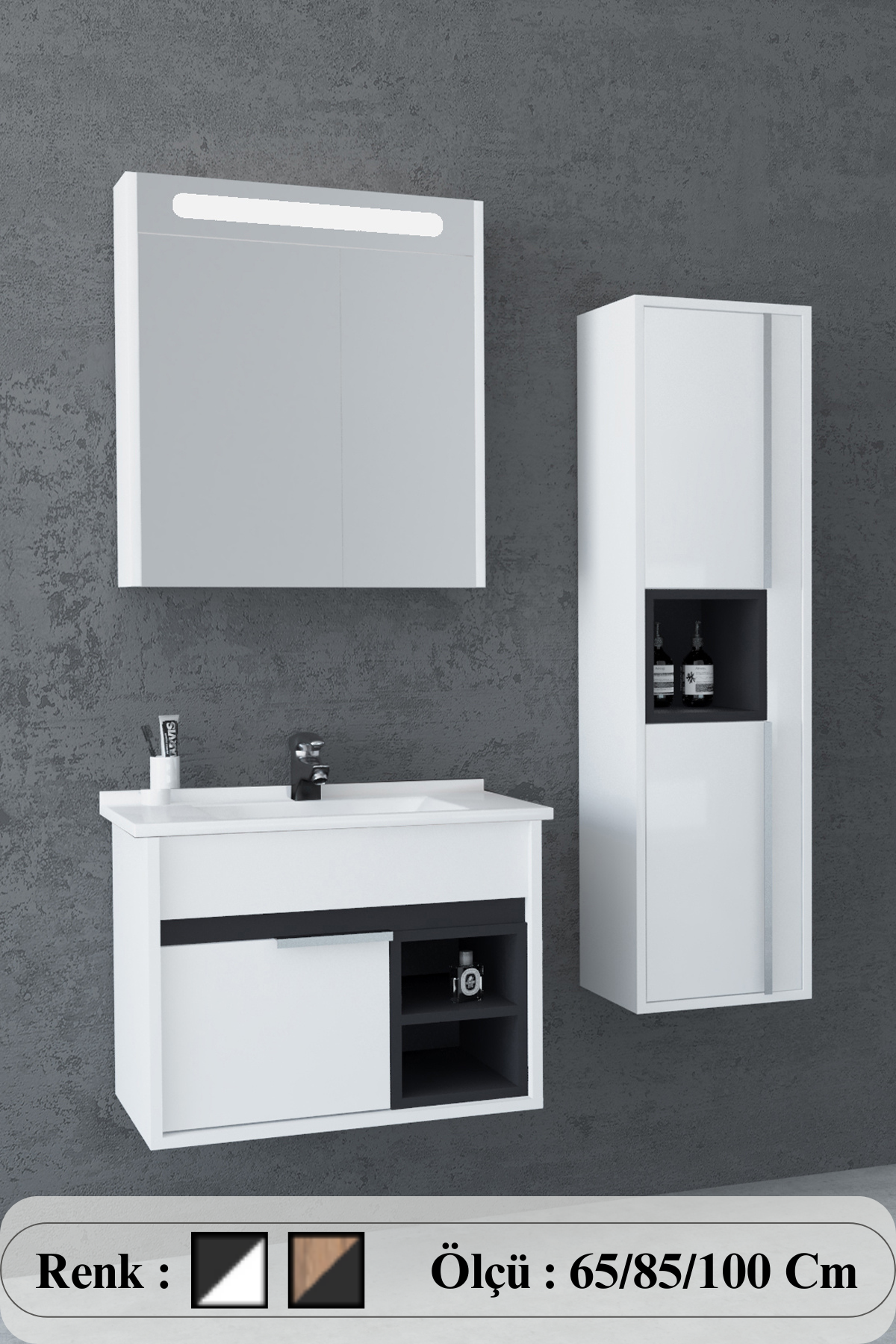 Napoli Banyo Dolabı