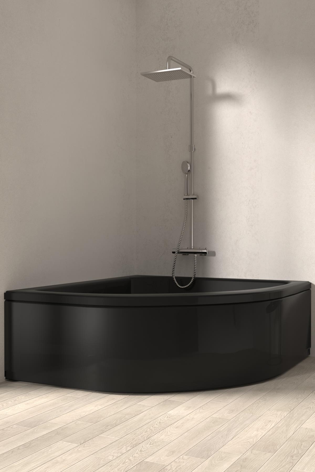 NETDEKO BAMBU OVAL SİYAH MİNİ KÜVET