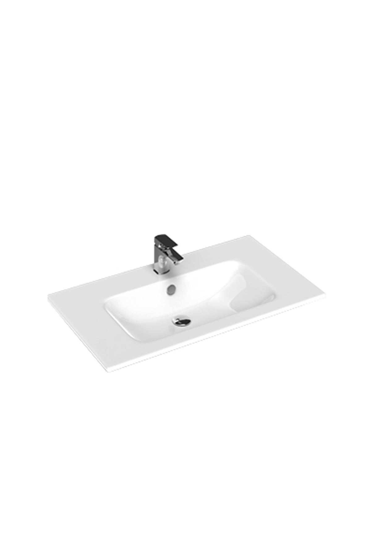 Sanovit 80 cm Slim Piedra Lavabo Beyaz (43081)