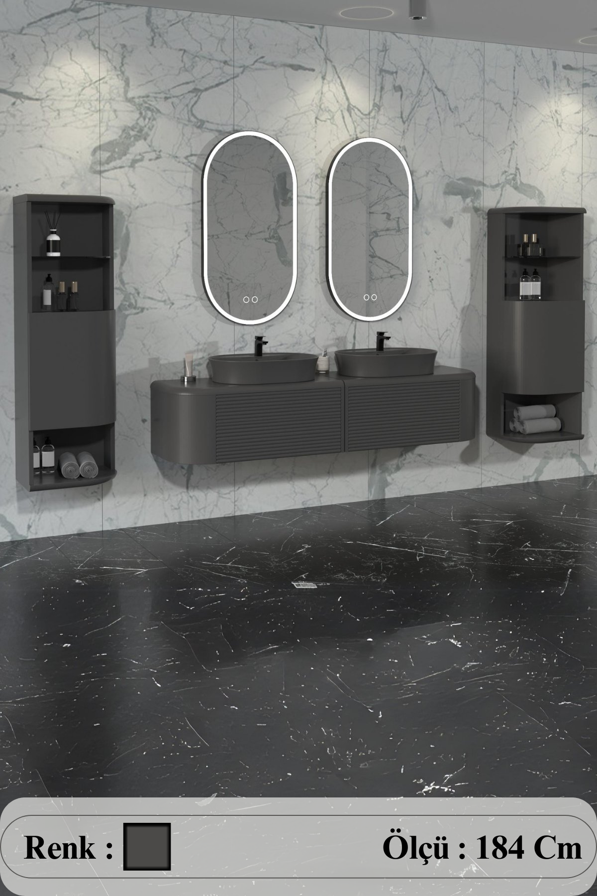 Siesta Duo Banyo Dolabı