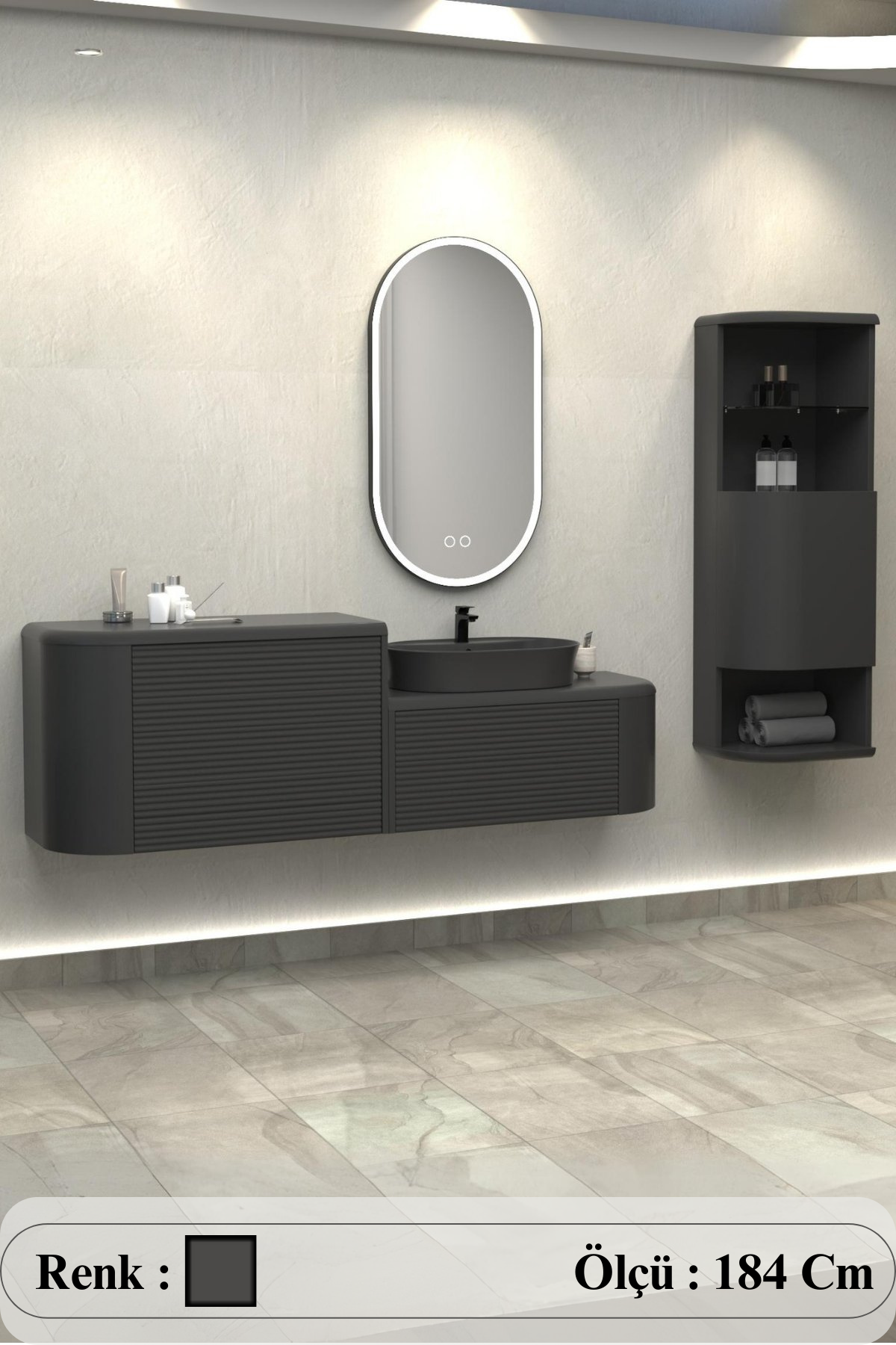Siesta Single Banyo Dolabı