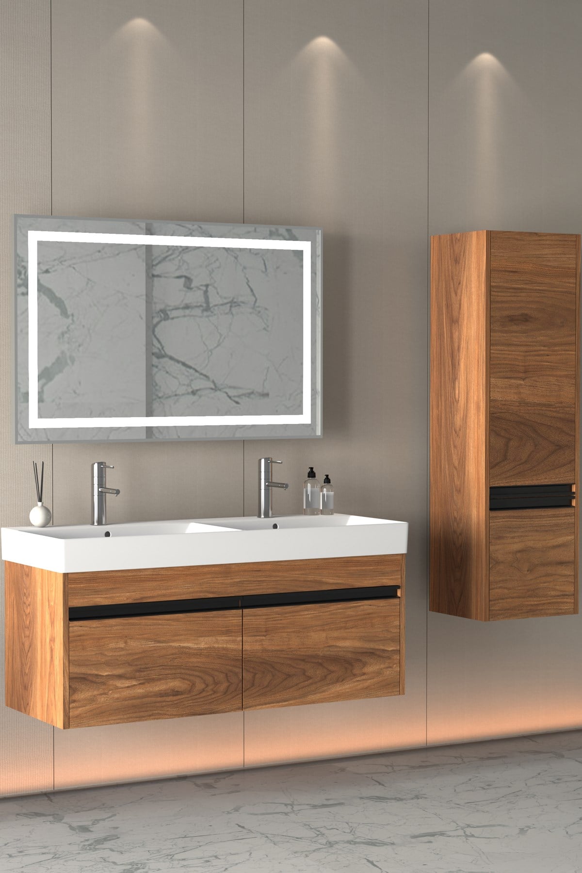 VENTI 120 CM BANYO DOLABI (BOY DOLAP DAHİL)