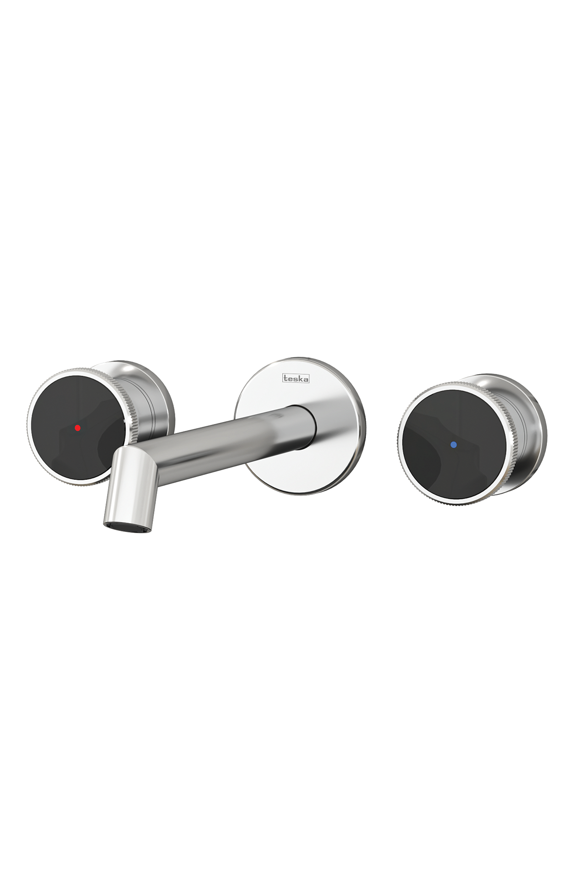 TeskaTeska Grande Shine Lavabo Bataryası-Siyah CamlıE 5321