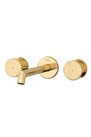 TeskaTeska Grande Shine Lavabo Bataryası-AltınE 5317