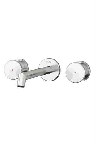 TeskaTeska Grande Shine Lavabo Bataryası-Beyaz CamlıE 5320