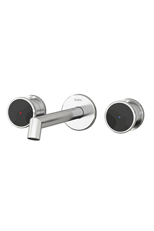 TeskaTeska Grande Shine Lavabo Bataryası-Siyah CamlıE 5321