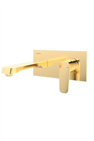 TeskaTeska Quasar Pro Lavabo Bataryası-AltınE 5107