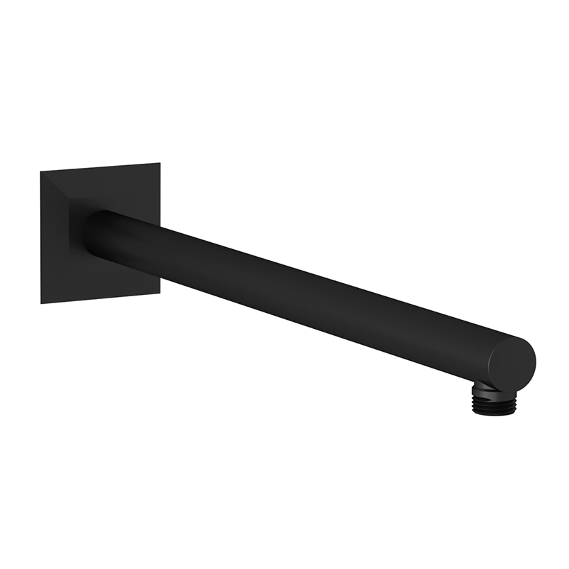 TeskaTeska Q25*40cm Duvardan Tepe Duş Borusu-Full SiyahAKS 3001