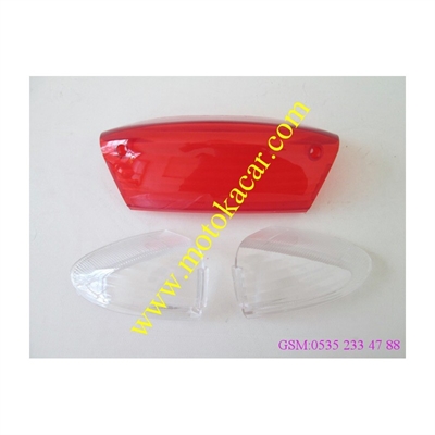 SCOOTER HS ARKA STOP - SİNYAL CAMI BEYAZ