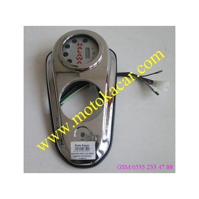 CHOPPER DEPO ÜST NİKEL BENZİN GÖSTERGELİ KOMPLE