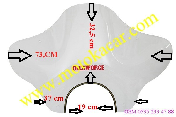CHOPPER ÖN SİPERLİK CAMI KOMPLE
